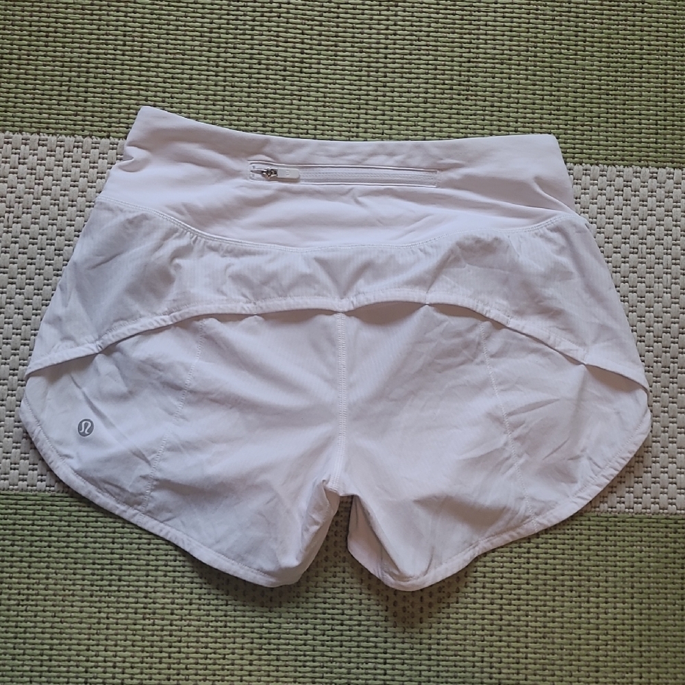 Lululemon Athletica White Athletic Shorts